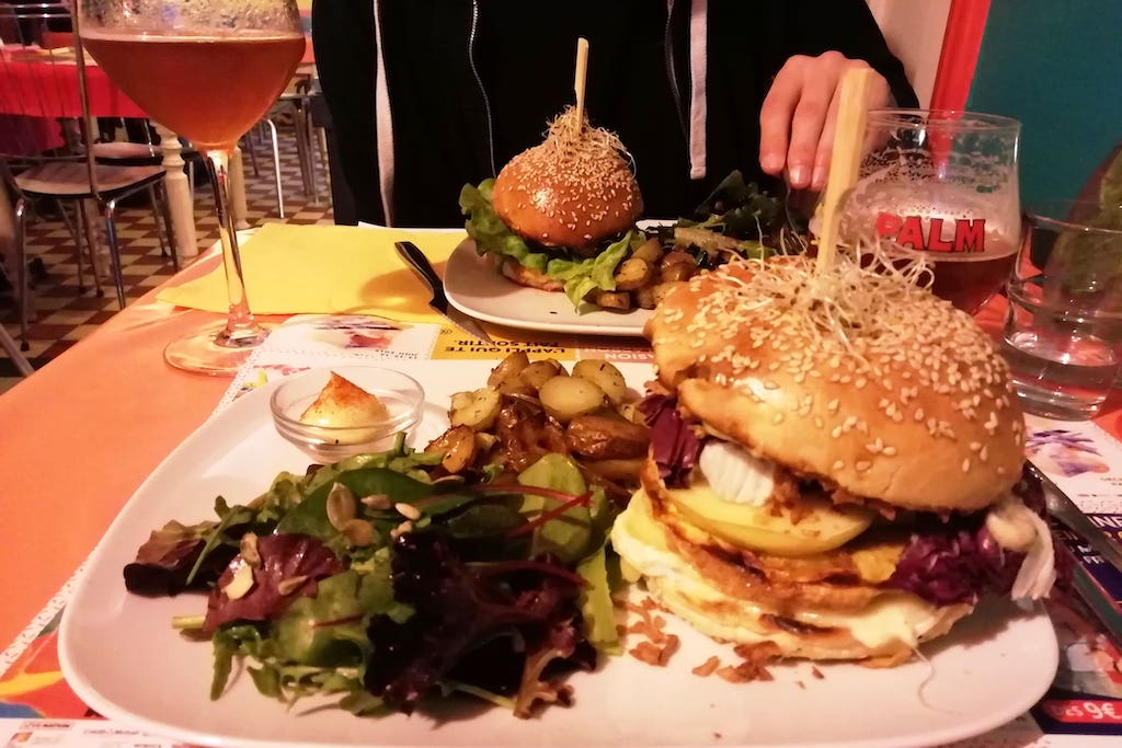 Assiettes du restaurant la Dinette Lille.