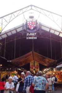 Mercat de La Boqueria marché couvert Barcelone.