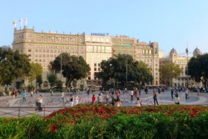 Place Catalunya Barcelone.