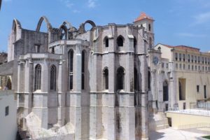 Eglise « do Carmo » ou Convento do Carmo couvent des Carmes Lisbonne.