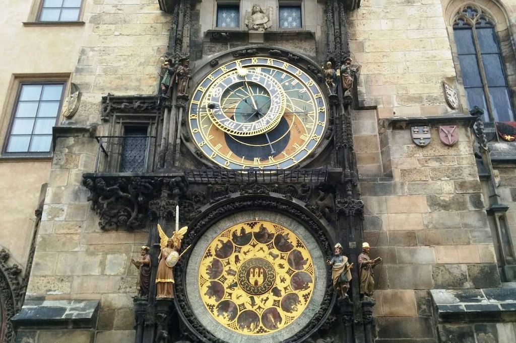 Horloge astronomique place de la Vieille ville Prague.