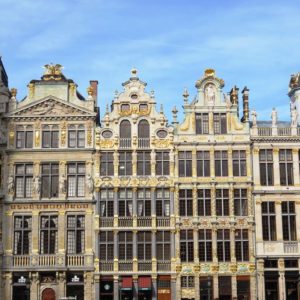 Façades des maisons de la Grand-Place de Bruxelles.