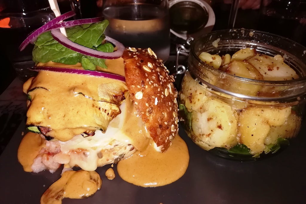 Hamburger du restaurant l'Adresse à Lille.