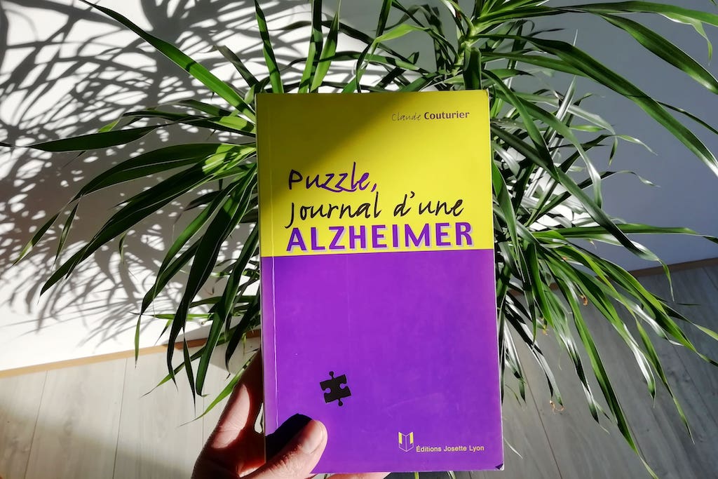 Livre Puzzle, journal d’une ALZHEIMER, de Claude Couturier.