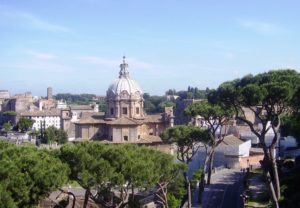 Vue en hauteur sur Rome.