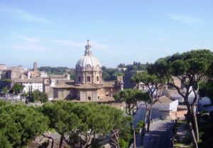 Vue en hauteur sur Rome.