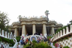 Le palais Güell au parc Güell à Barcelone.