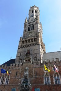 La tour du beffroi de Bruges