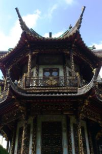 Jardin du pavillon chinois à Bruxelles.