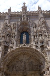 Gros plan sur le Monastère des Hiéronymites Mosteiro dos Jerónimos Lisbonne.