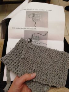 Tawashis avec la méthode du tricot devant le tutoriel