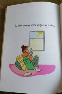 Illustration hygge de Marygribouille les petits rien ont le parfum du bonheur.