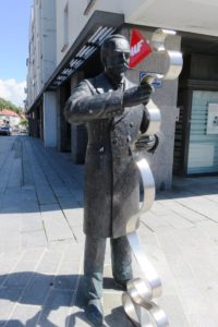 Statue en bronze de Victor Planchon à Boulogne-sur-Mer