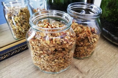 Bocal de granola fait-maison