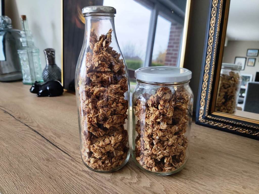 Bocaux de granola type Cruesli