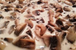 Champignons avec de la crème