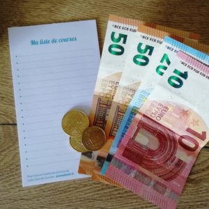 Liste de courses et budget mensuel