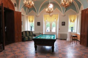 Salle du billard du château d'Hardelot