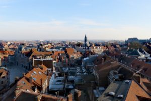 Grand-Place de Tournai vue depuis son beffroi
