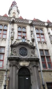 Façade de bâtiment à Bruges