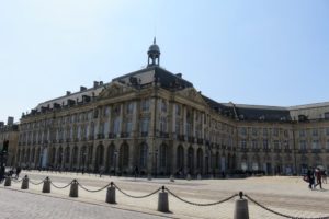 Bâtiment au niveau de la place de la Bourse à Bordeaux