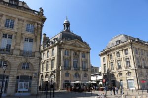 Bâtiments au niveau de la place de la Bourse à Bordeaux