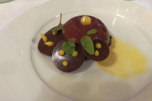 Dessert au restaurant « le Quatrième mur » du chef Philippe Etchebest