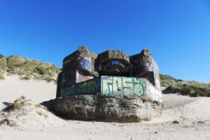 Blockhaus sur le circuit de la dune Dewulf