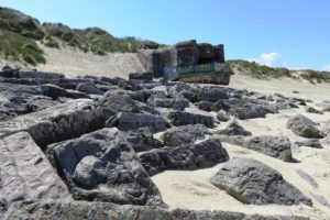 Blockhaus sur le circuit de la dune Dewulf