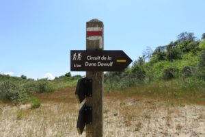 Panneau du circuit de la dune Dewulf