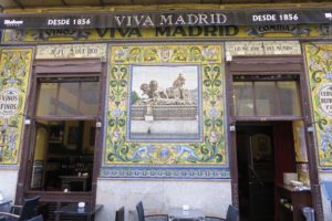Façade du restaurant « Viva Madrid »