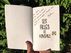 Dédicace de Angéline Michel pour le livre Les filles de Kinsale