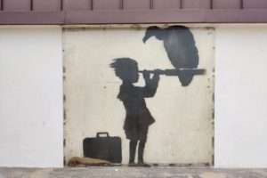 Street art par Banksy à Calais