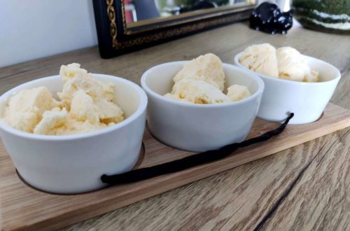 Coupelles de glace à la vanille