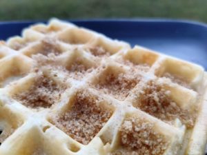 Gaufre moelleuse avec de la vergeoise