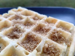 Gaufre moelleuse avec de la vergeoise