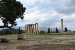 L'Olympiéion (temple de Zeus olympien) à Athènes