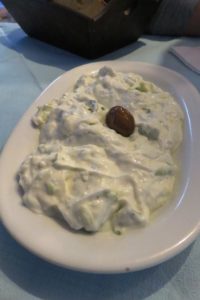 Tzatziki au restaurant Ellinikon à Athènes