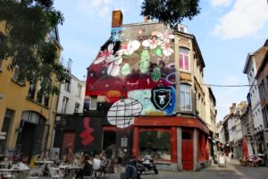 Street-art dans le centre-ville de Namur