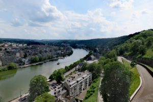 Vue sur la ville de Namur et le fleuve depuis la Citadelle
