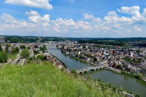 Vue sur la ville de Namur et le fleuve depuis la Citadelle