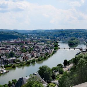 Vue sur la ville de Namur en hauteur