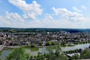 Vue sur la ville de Namur et le fleuve depuis la Citadelle