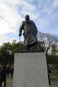 Statue de Winston Churchill à Londres