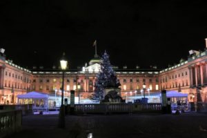 Somerset house de nuit à Londres