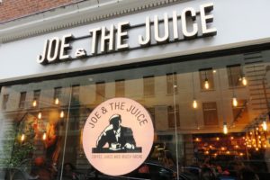 Vitrine de Joe & the juice à Londres