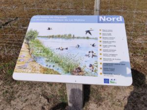 Panneau informatif sur le circuit de la dune Fossile