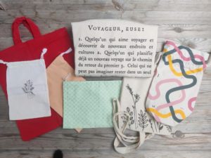 Sacs en tissus pouvant contenir des cadeaux