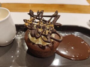 Moelleux au chocolat du restaurant Au Coin De La Baie à Grand-Laviers