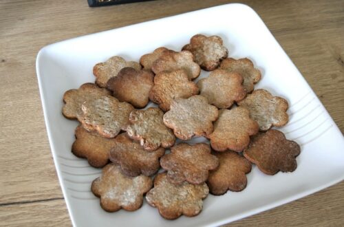 Biscuits à la farine de châtaigne après cuisson